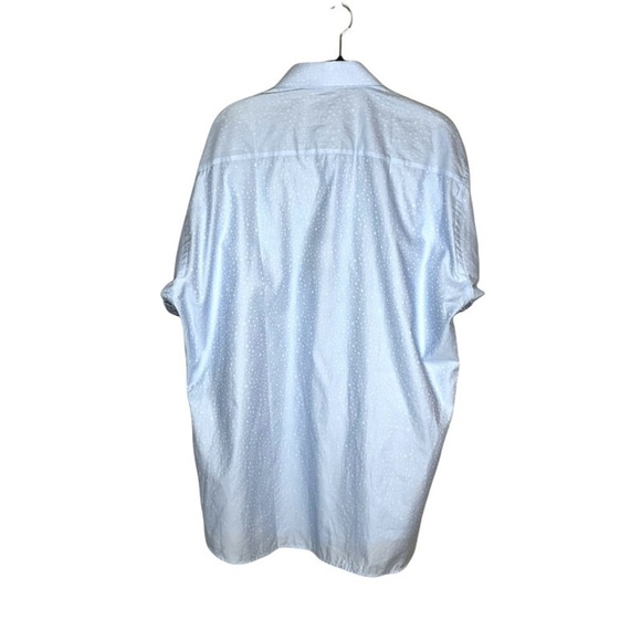 JARED LANG Lt Blue Alphabet Button Down Shirt - Picture 2 of 4